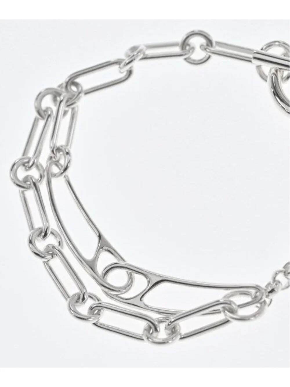 Hermes Bracelet Bangle Silver